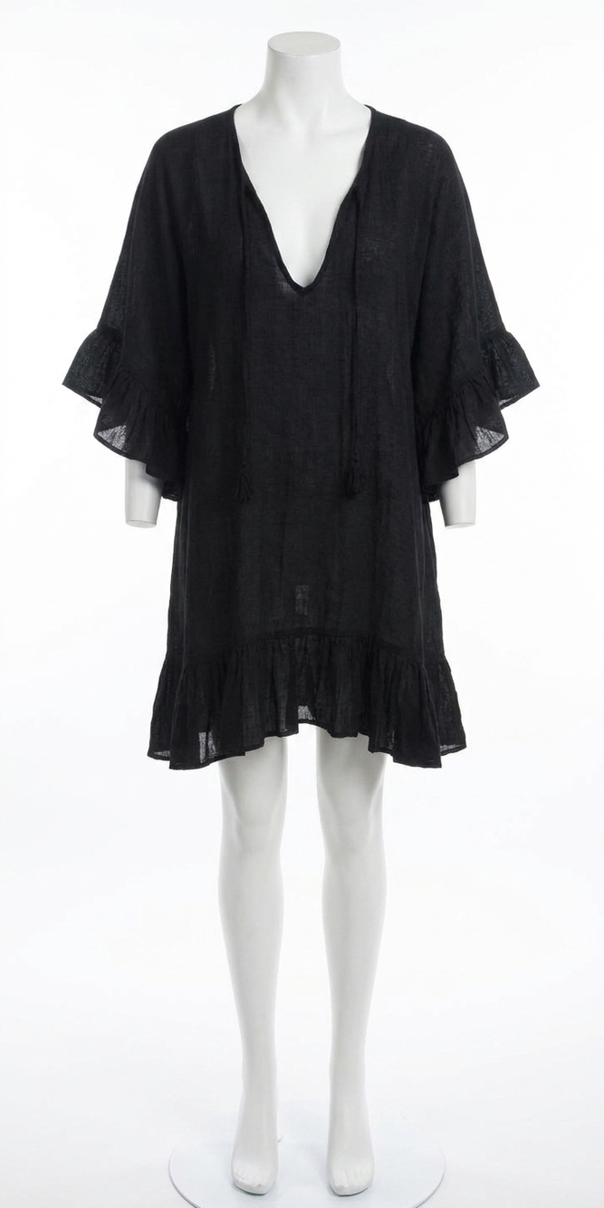 NEW GIGI MODA atalia scoop neck tunic in black